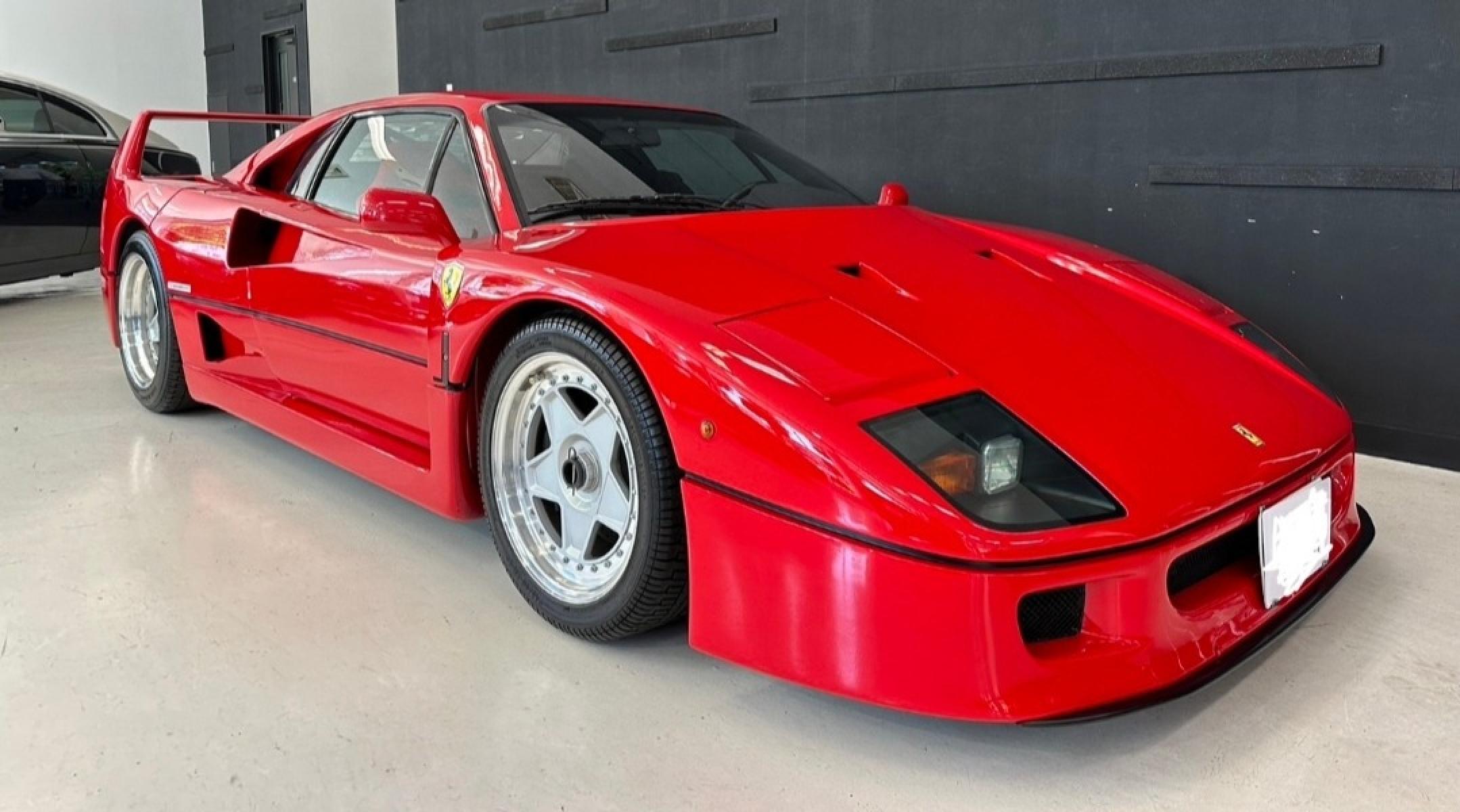 1990 Red Ferrari F40 , 0.000000, 0.000000 - 1990 Ferrari F40 1990 delivered as new in France 1992 delivered to 2nd owner in Japan from France. 2003 current owner All service record from present owner All repaint for refresh perfect skill Exchanged new cutch and master last month, was reupholstered both of the seat new fabric and spong - Photo #0