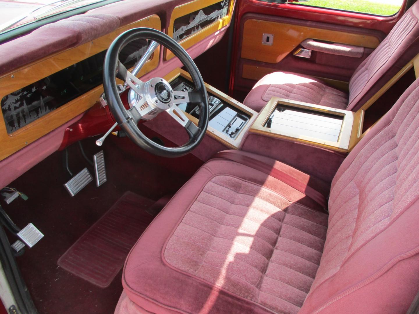 1977 /Burgundy Ford with an 351 engine, Automatic transmission, 0.000000, 0.000000 - 1977 Ford Engine: 351 Transmission: C-6 Trans. Rear End: Narrowed Ford Rear w/Tubbed Bed Interior: Hand Built Custom Interior w/Digital Dash Highlights: Ground effects, Fender Vents, Billet Grille, “92 Ford Bumper. Etched Glass, Digital Dash., Tilt Wheel, Center Cut Hood. Polished Stainless - Photo#8