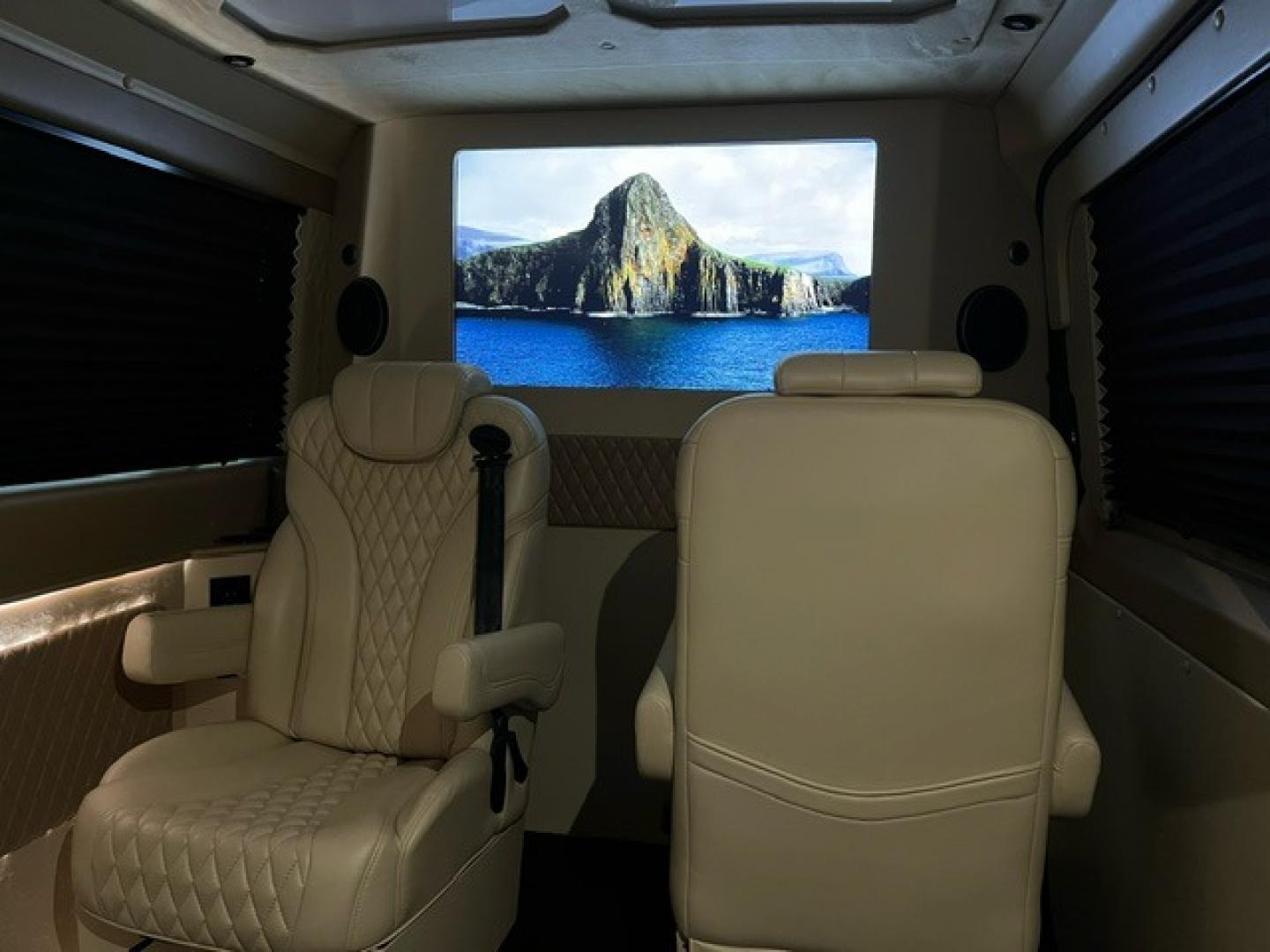 2023 Blue /Sand Mercedes-Benz Sprinter (W1W4NBVY6PT) , 0.000000, 0.000000 - 2023 MERCEDES SPRINTER 2500, 144”, 4X4 MAYBACH 6-passenger Blue /Sand Luxury leather interior, AM/FM, Apple 32” TV W/BOSE SOUND BAR W/BLUE TOOTH, Oak Riche Floor, Electric Partition, Power Door Step, AC/Heat w/ Under Vehicle Condenser, LED Ceiling Lighting, Backup Camera, - Photo#1