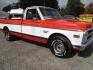 1970 Orange/White Chevrolet C10 with an 328 V8 engine, located at 1725 US-68 N, Bellefontaine, OH, 43311, (937) 592-5466, 40.387783, -83.752388 - 1970 CHEVROLET C10 CUSTOM ½ T Pick-up, High-performance “383 Stroker” V-8 w-headers Auto, Orange w-white Inserts, Black Lth Interior, custom wood steering wheel, PS, PB, Retro AM-FM-CD, gauges, dual exhaust, rally rims w-white letter tires, chrome bumpers & grille, Bed mat.	. Professionally wet - Photo#29